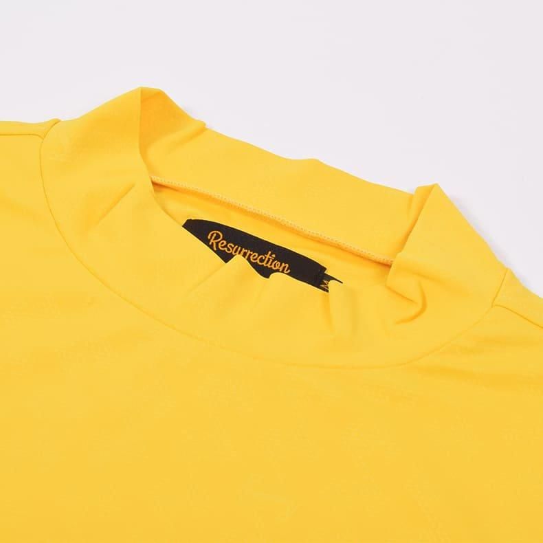 レザレクション　新品　Lサイズ イエロー　モックネック メンズ GMエンボスモックネックL/S イエロー | Resurrection