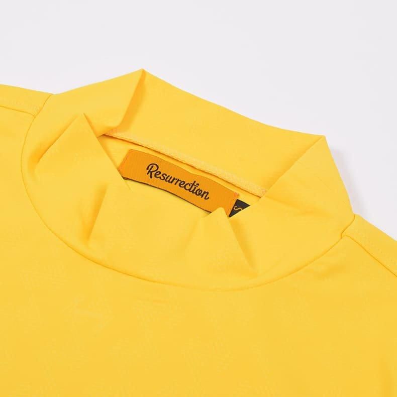 ウィメンズ GMエンボスモックネックL/S イエロー | Resurrection
