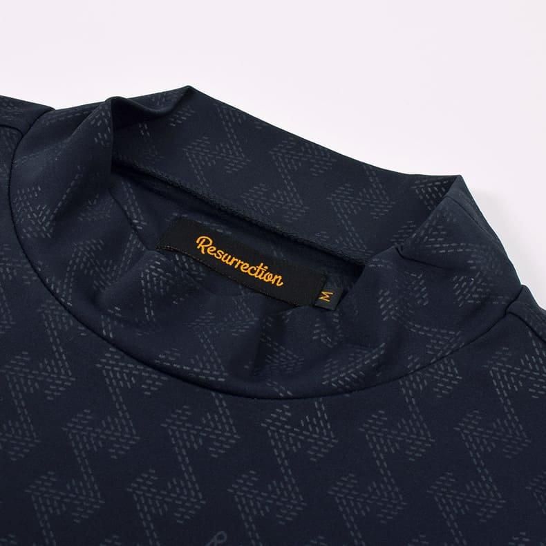 メンズ GMエンボスモックネック ブラック | Resurrection