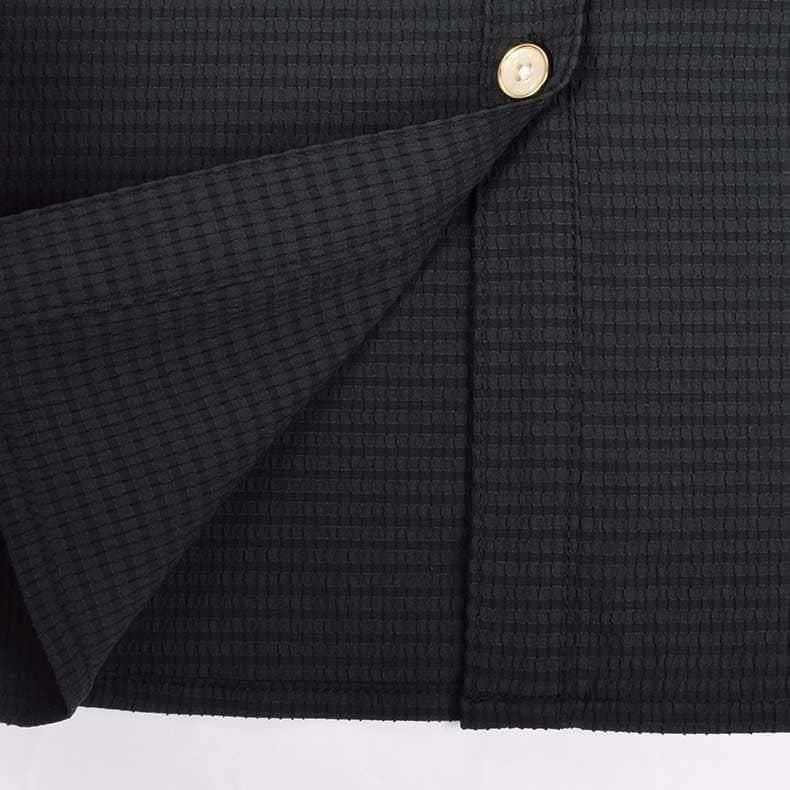 レザレクション新品【フリルブラウス ブラック】ゴルフレディーストップス ウィメンズ フリルブラウス (DOT AIR) ブラック | Resurrection