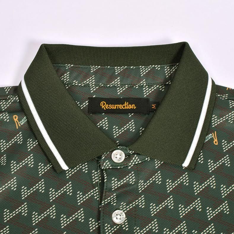Resurrection レザレクション　メンズ　ポロシャツ　グリーン Resurrection レザレクション メンズ ポロシャツ グリーン POLO