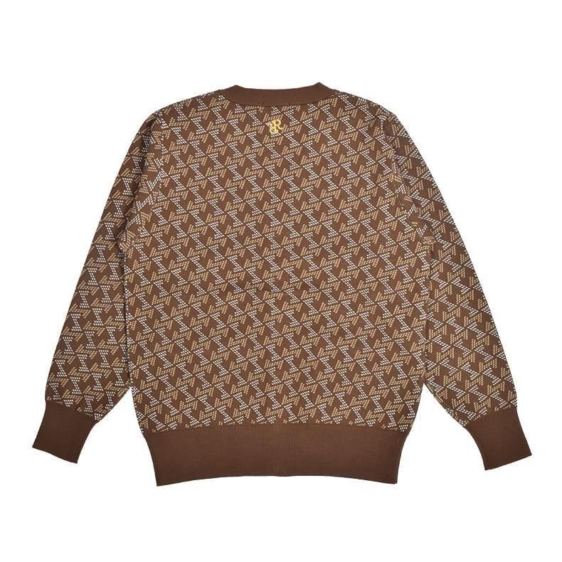 メンズ GMジャガードニットカーディガン グレー | Resurrection