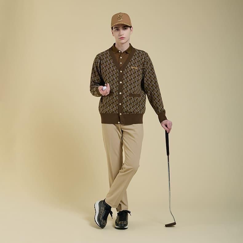 RESURRECTION リザレクション カーディガン メンズ GMジャガードニットカーディガン グレー | Resurrection