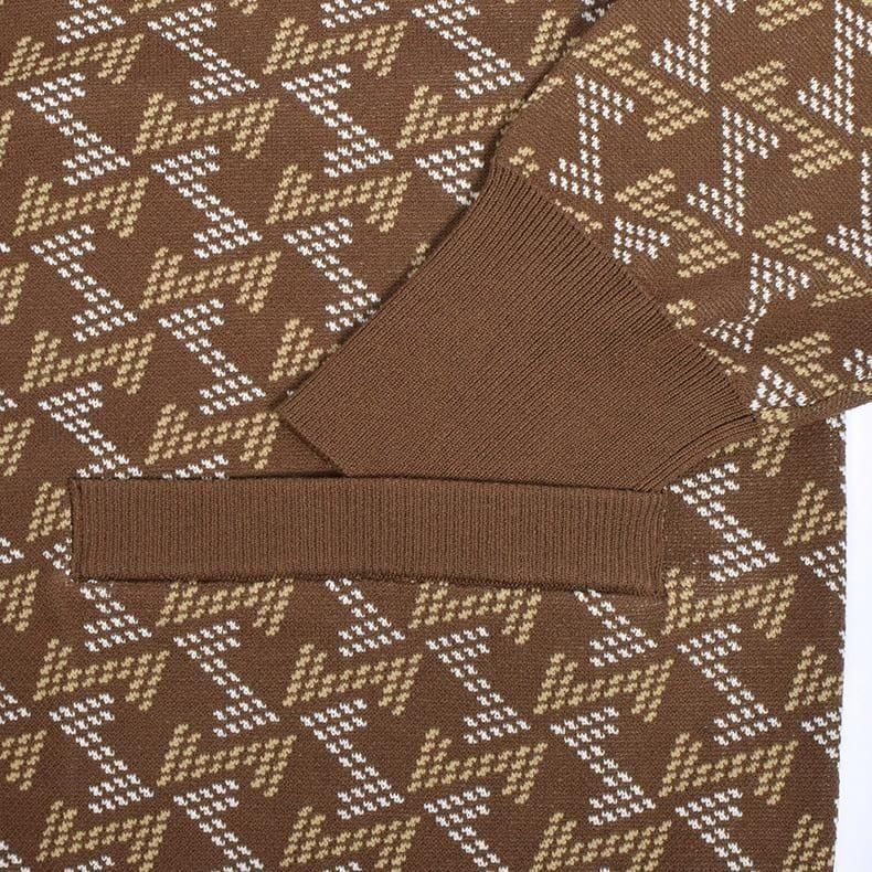 メンズ GMジャガードニットカーディガン グレー | Resurrection