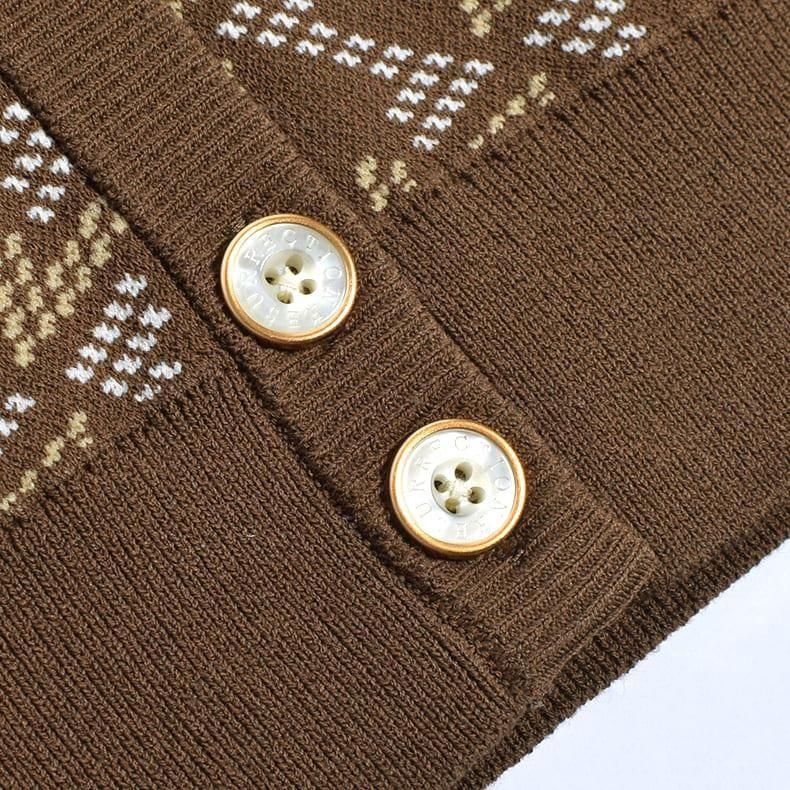 RESURRECTION リザレクション カーディガン メンズ GMジャガードニットカーディガン グレー | Resurrection