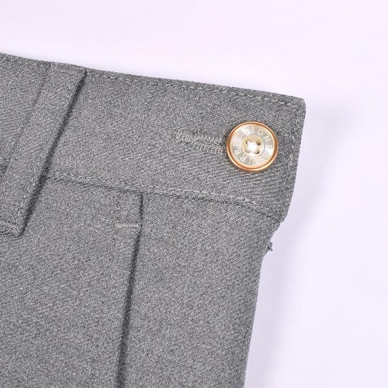 未使用レザレクション インナー付き　撥水加工 薄いグレー スカート ウィメンズ パイピングラインスカート グレー | Resurrection