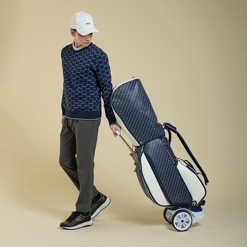 【新品】レザレクション　ニット　ブルー　メンズ　Ｍサイズ 新品】レザレクションニットブルーメンズMサイズ