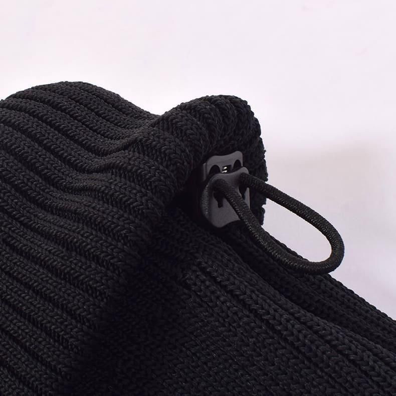 ニットレッグウォーマー ブラック | Resurrection