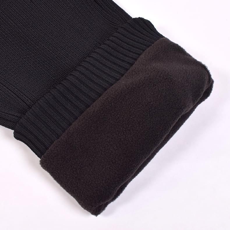 ニットレッグウォーマー ブラック | Resurrection