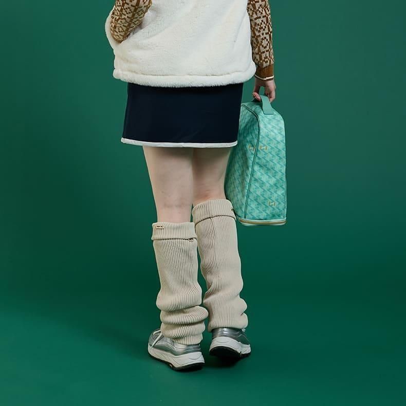 ニットレッグウォーマー アイボリー | Resurrection