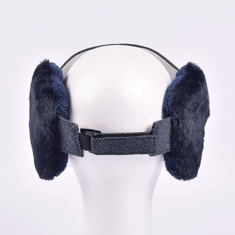 ボアイヤーマフサンバイザー(ツイーディー) /ネイビーブルー BE34SV03 ボアイヤーマフサンバイザー(ツイーディー) ネイビーブルー