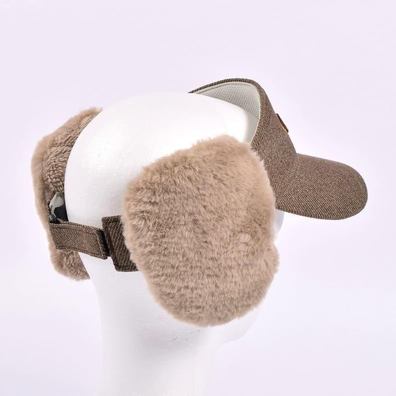 ボアイヤーマフサンバイザー(ツイーディー) / レッドブラック BE34SV03 ツイーディー ボアイヤーマフサンバイザー(【男性】バイザー