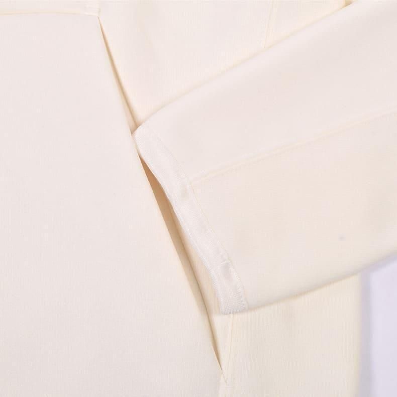 極美品Resurrection ホワイトフード付ジップパーカーM メンズ ブラッシュロゴジップアップパーカー オフホワイト