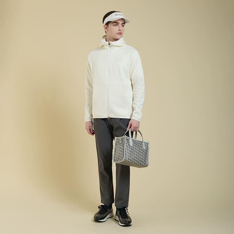 Resurrection Mサイズ ホワイト ウィメンズ ブラッシュロゴジップアップパーカー オフホワイト