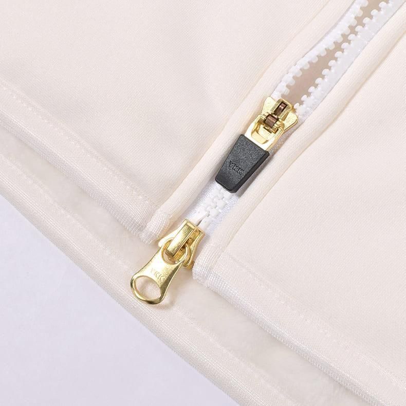 メンズ ブラッシュロゴジップアップパーカー オフホワイト