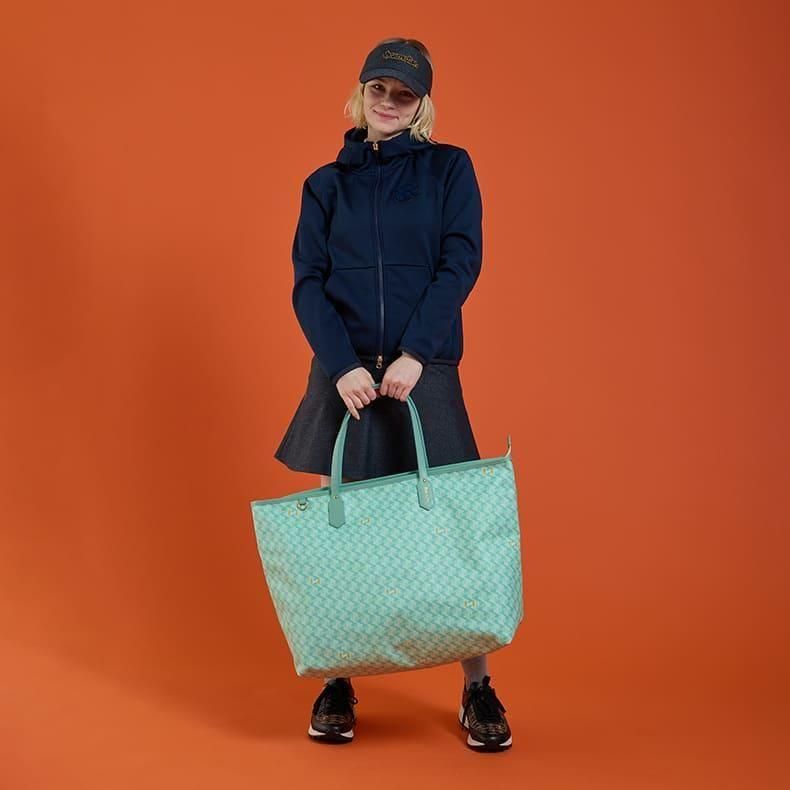 レザレクション パーカー ネイビー M ウィメンズ ブラッシュロゴジップ