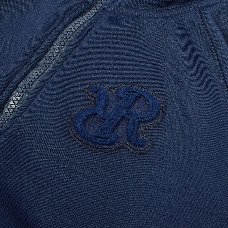 ウィメンズ ブラッシュロゴジップアップパーカー ネイビー