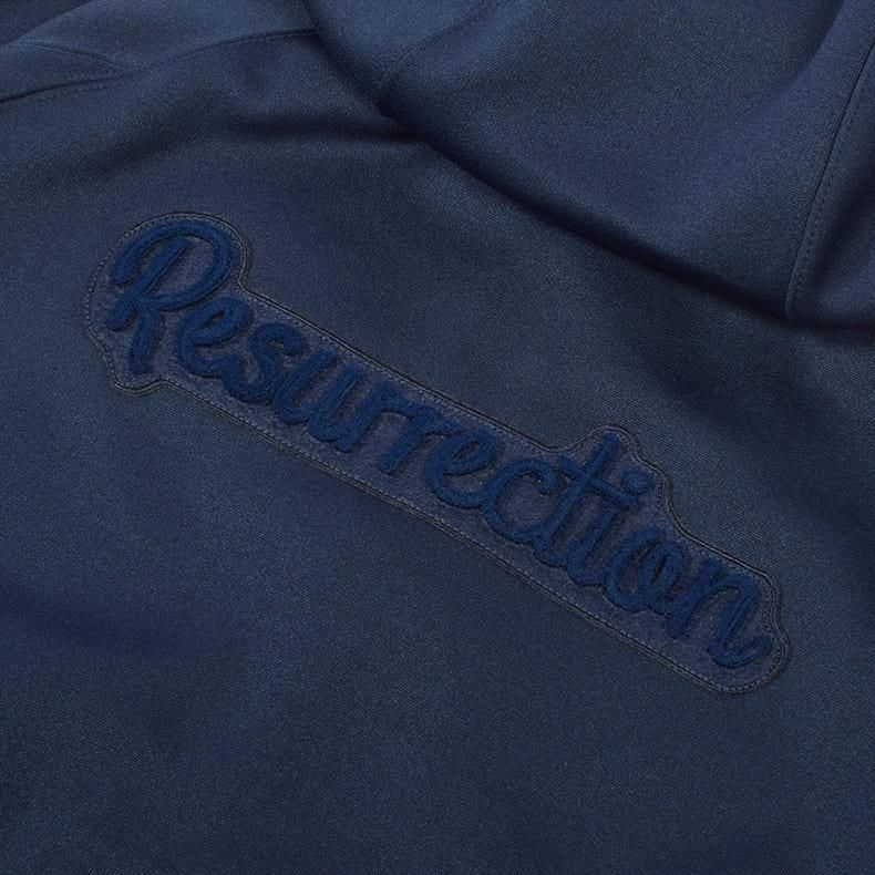 【新品未使用】レザレクションネイビーパーカー ウィメンズ ブラッシュロゴジップアップパーカー ネイビー