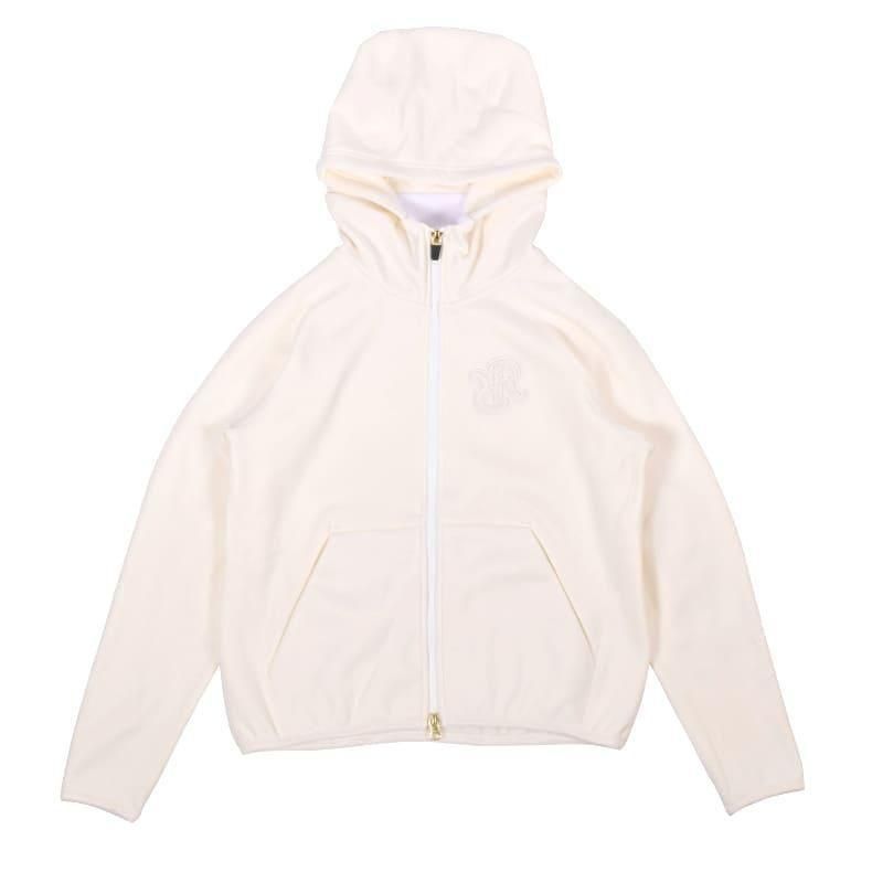 ウィメンズ ブラッシュロゴジップアップパーカー オフホワイト
