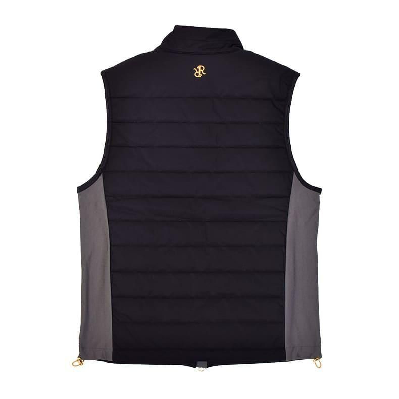 メンズ 2トーンパデットベスト ブラック×グレー | Resurrection