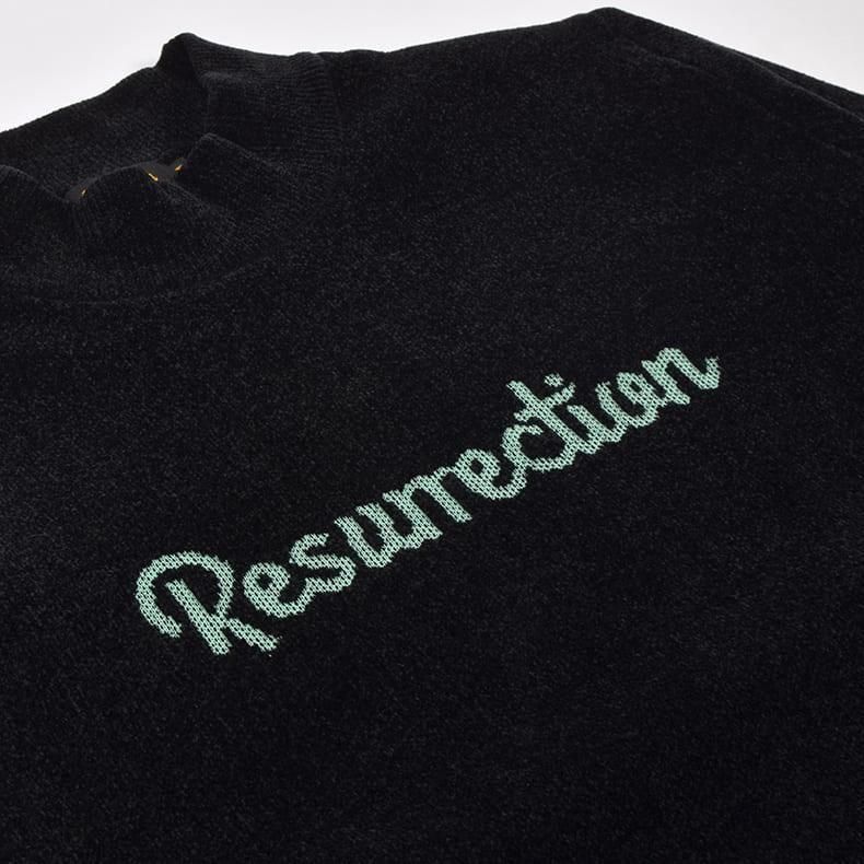 メンズ エアシャットモールヤーンハイネックニット ブラック