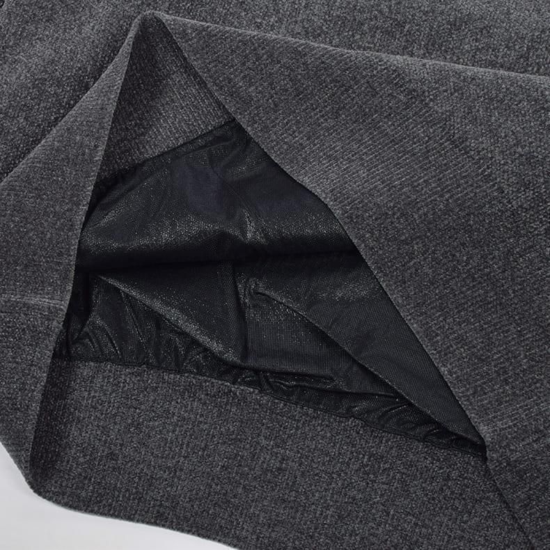 メンズ エアシャットモールヤーンハイネックニット ダークグレー