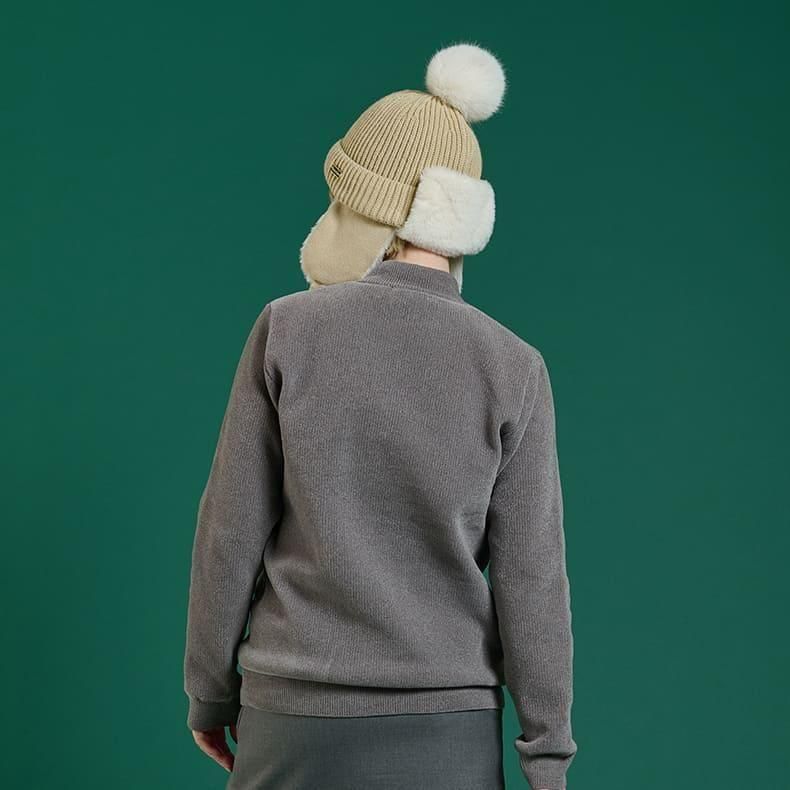 レザレクション　ニット ウィメンズ エアシャットモールヤーンハイネックニット ライト