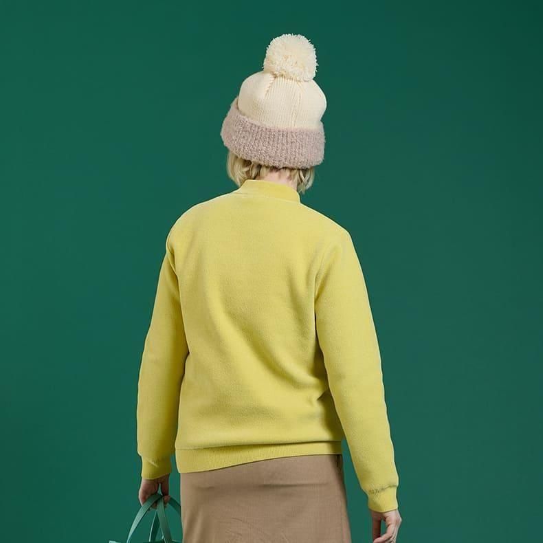 [ジェンイェ] コールニット - イエロー ジェンイェ] コールニット - イエロー - メルカリ