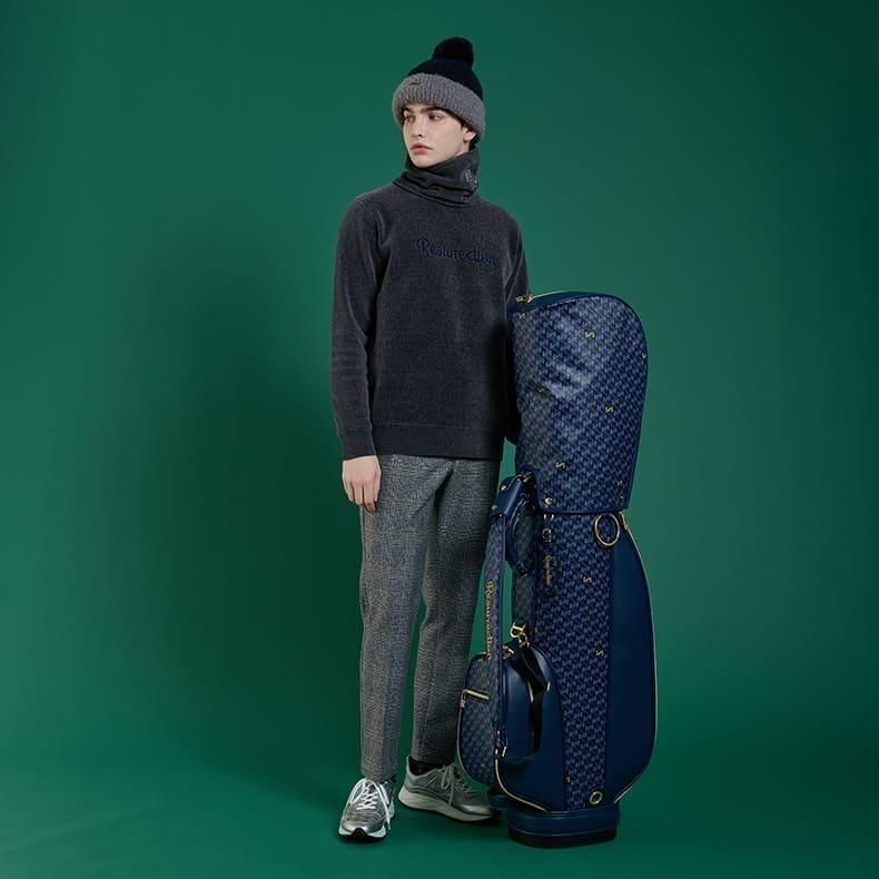 レザレクション 冬用ロングパンツ メンズ バックフリースロングパンツ ライトグレー