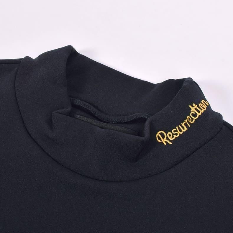 レザレクション　モックネック メンズ ウォームインナーモックネックL/S グレー | Resurrection