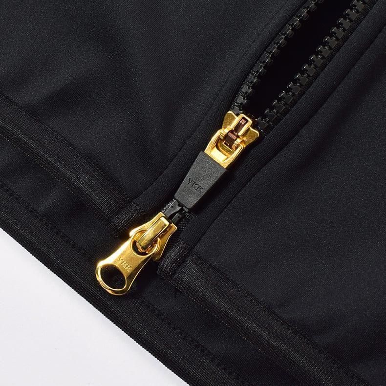 メンズ GMアクセントラインジップアップパーカー ブラック