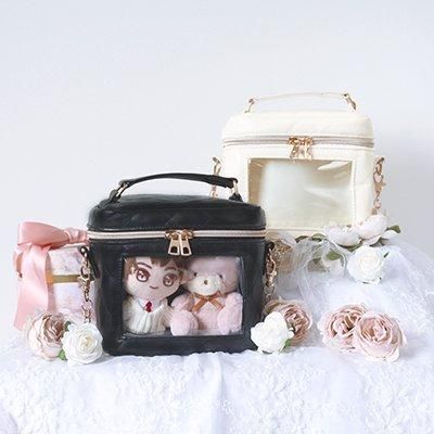 コアデオンラインショップ】nui.ぬいぐるみバニティバッグ ブラック コアデオンラインショップ】nui.ぬいぐるみバニティバッグ ブラック