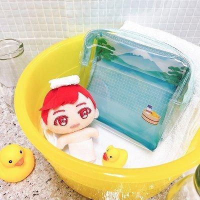 コアデオンラインショップ】銭湯風クリアポーチ