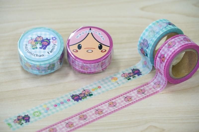 まゆみちゃんマスキングテープ(2種) - 大天狗酒造 | 福島の日本酒の