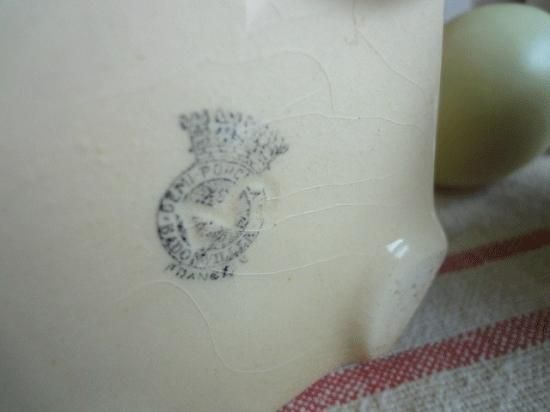 フランスアンティーク 陶器キャニスター（バドンヴィレー窯）