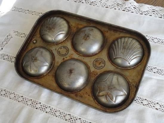 焼き菓子型　焼き型 2枚セット　アンティーク　ヴィンテージ　菓子型　ケーキ型 楽天市場】シフォンケーキ型 焼き型 紙製 17cm 3枚入 アンテノア