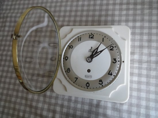 フランスJAZ社 ヴィンテージ掛け時計（８日巻き時計）