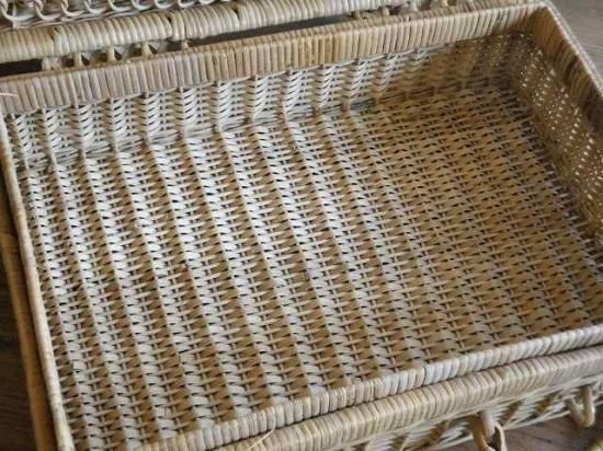 イギリスアンティーク トランク型バスケット