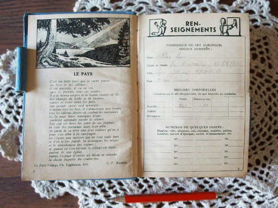 スイス　アンティーク手帳（女性二人）