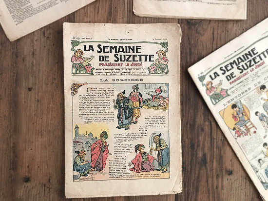 アンティーク雑誌「LA SEMAINE DE SUZETTE」2冊セット（2）