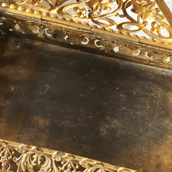 アンティーク 真鍮製ジュエリーボックス