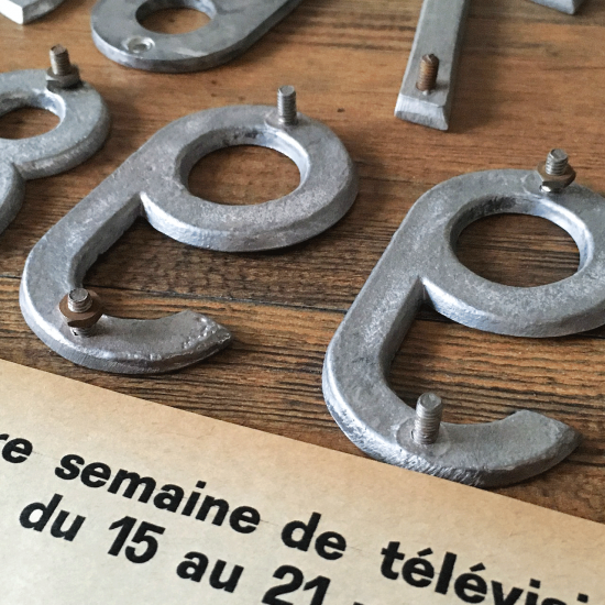 フランス アンティーク 計7点 フランスアンティーク | 数字モチーフ ナンバープレート7個