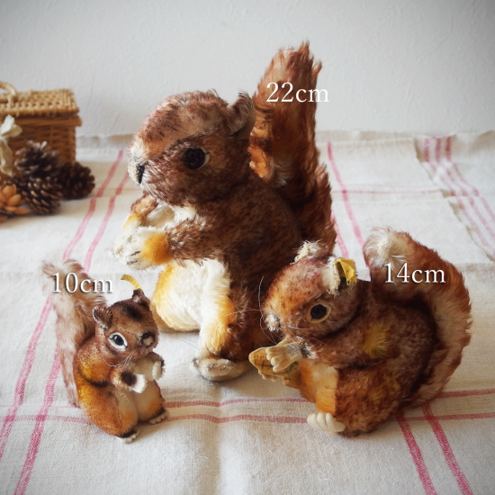 シュタイフ ヴィンテージ　ディズニー　リス　Perri 2体セット ヴィンテージシュタイフ | 雌リスのペリ（Perri