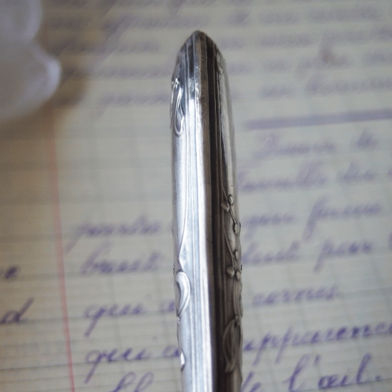 フランスアンティーク 純銀製ヤドリギのシーリングスタンプ ミネルヴァ ホールマーク