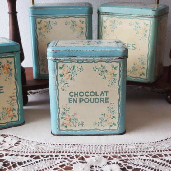フランスアンティーク Chocolat Menier（ショコラ・メニエ）CHOCOLAT EN POUDRE キャニスター缶 