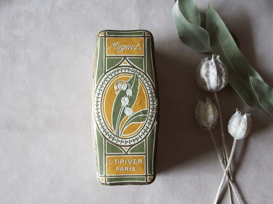 フランスアンティーク | L.T PIVER PARIS Muguet 香水の箱 フランスアンティーク | L.T PIVER PARIS Muguet 香水の箱