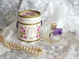 フランスアンティーク スミレの香水瓶とボックス Violettes de Toulouse 83° Berdouese（ヴィオレット ドゥ トゥールーズ 83° ベルドゥー）
