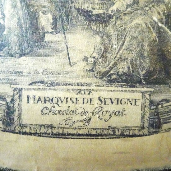 フランスアンティーク La Marquise de Sévigné ラ・マルキーズ・ド・セヴィニエ チョコレートボックス 紙箱 