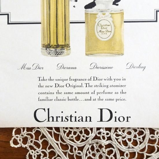 Christian Dior Diorissimoヴィンテージ香水瓶、ミニチュア香水