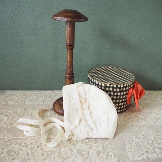 ストロベリーミルクピンクのハットスタンド フランスアンティーク